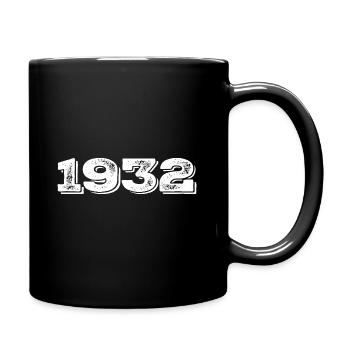 Geburtstagsgeschenk 1932 - 1932 - Tasse einfarbig - Schwarz - Rechts