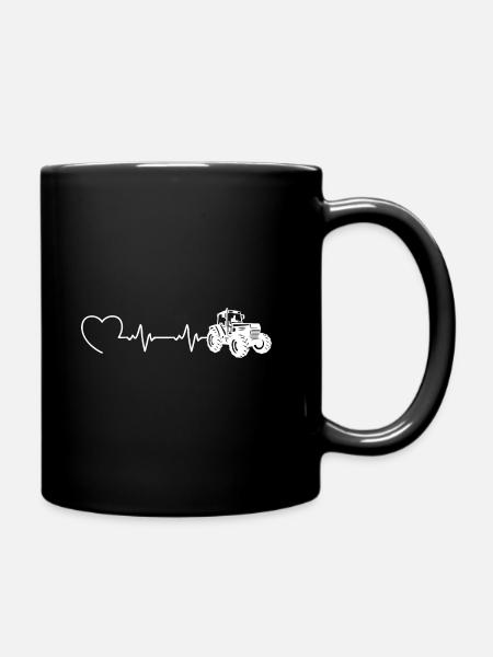 Tracteurs Tracteurs Tracteurs Bauer Rétro tracteur ferme - Mug uni - noir