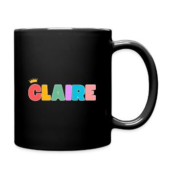 Claire ! Personnalisable - Mug uni - noir - Droite