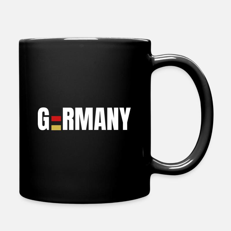 Deutschland Fußball Germany - Tasse einfarbig - Schwarz