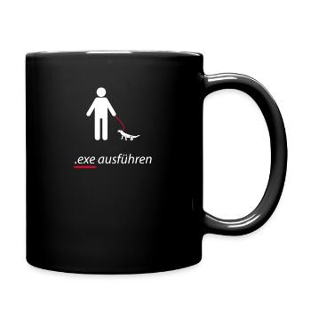 Systemadministrator exe ausführen Sysadmin Witzig - Tasse einfarbig - Schwarz - Rechts