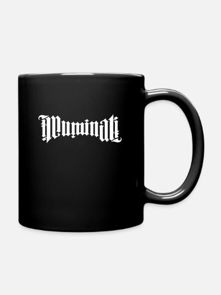 Illuminati Schriftzug Motiv Black - Tasse einfarbig - Schwarz