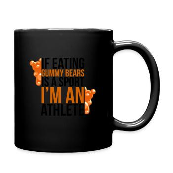 Gummibär Gummibärchen Gummibären Süßes Geschenk - Tasse einfarbig - Schwarz - Rechts