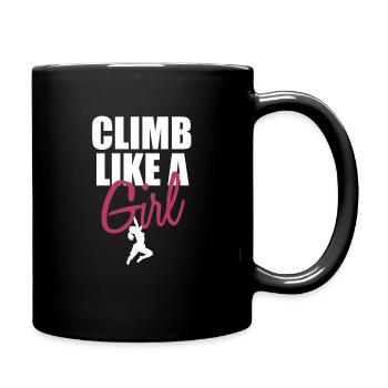 Cadeau d'escalade escalade mousqueton - Mug uni - noir - Droite
