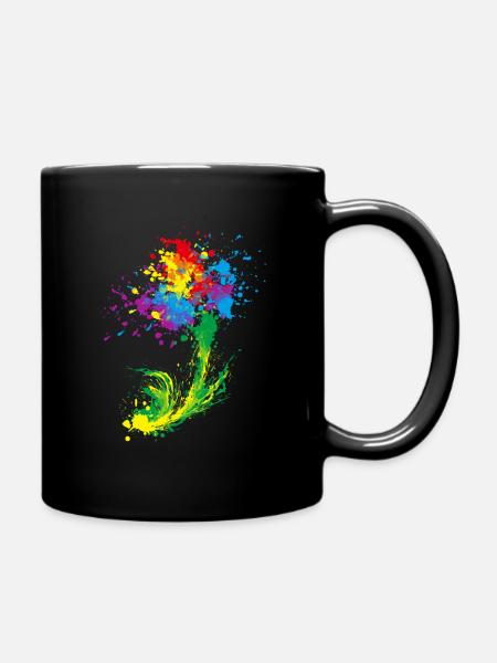 Paintball coloré Paint Splash cadeau cadeau Splash - Mug uni - noir