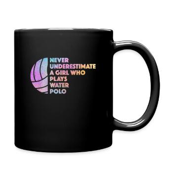 01594 water-polo fille ballon de plage swaswimmers swimm - Mug uni - noir - Droite