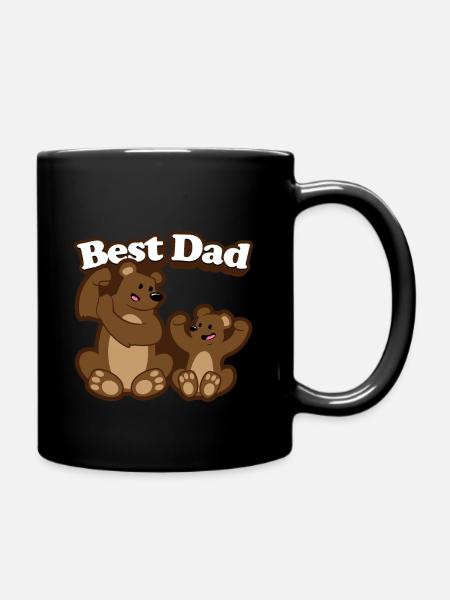 Vater und Sohn - Tasse einfarbig - Schwarz