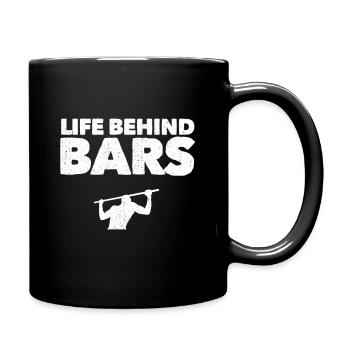Calisthenics Bar Street Workout Muscle Up Geschenk - Tasse einfarbig - Schwarz - Rechts