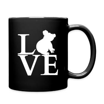 Love Koala Bear - Full Colour Mug - black - Right