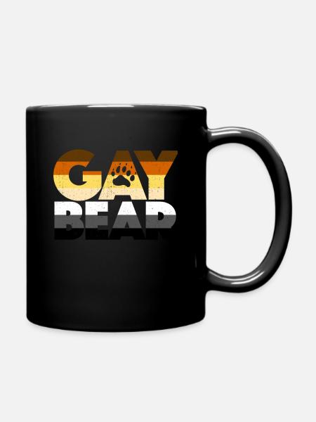 Gay Bear gay ours de la communauté LGBTQ cadeau - Mug uni - noir
