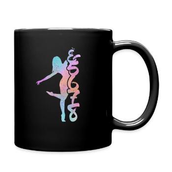 Tanzen Tanzlehrer & 5 6 7 8 Standard Tanz Geschenk - Tasse einfarbig - Schwarz - Rechts