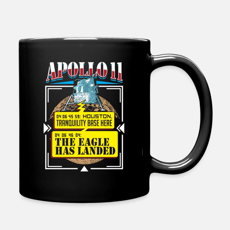 Mondlandungstruhe Basis Apollo 11 Mission - Tasse einfarbig - Schwarz