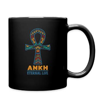 Histoire noire Ankh Croix Cadeau symbole africain - Mug uni - noir - Droite