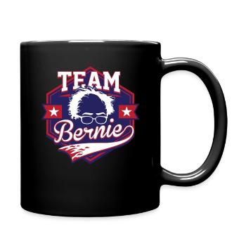 Team Bernie Sanders 2020 for President graphic - Full Colour Mug - black - Right