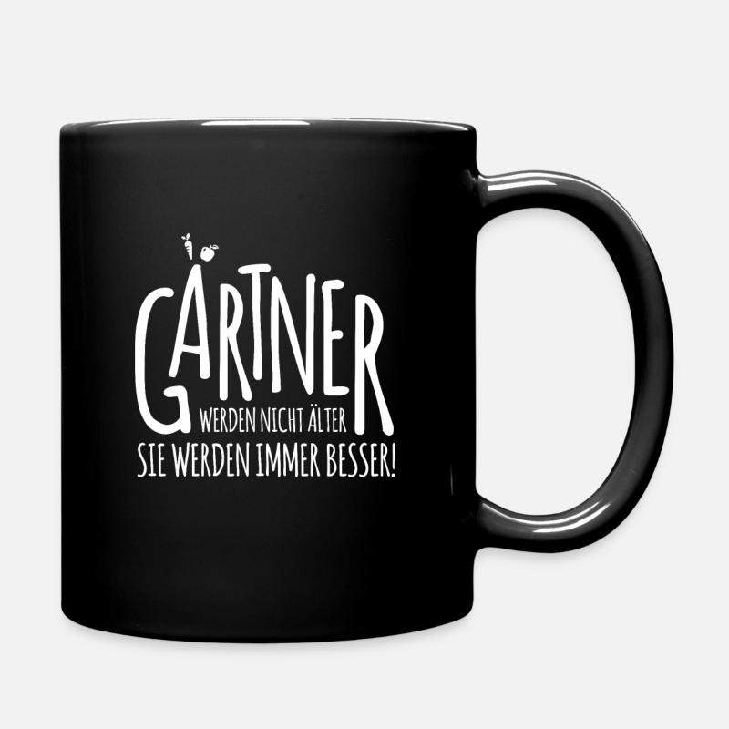lustiges Gärtner Shirt - Geschenk für Gärtner - Tasse einfarbig - Schwarz