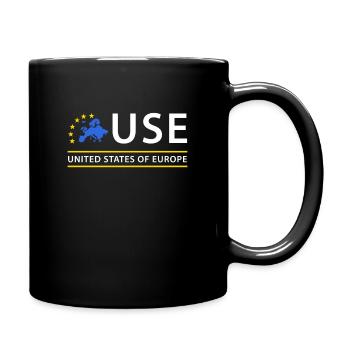 Vereinigte Staaten von Europa United States of EU - Tasse einfarbig - Schwarz - Rechts
