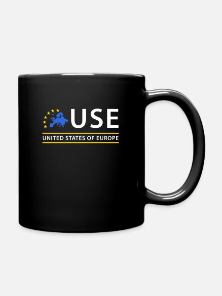 United States of Europe United States of EU - Full Colour Mug - black