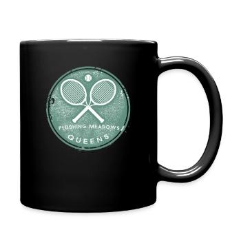 Tennis Flushing Meadows Queens New York NYC - Full Colour Mug - black - Right