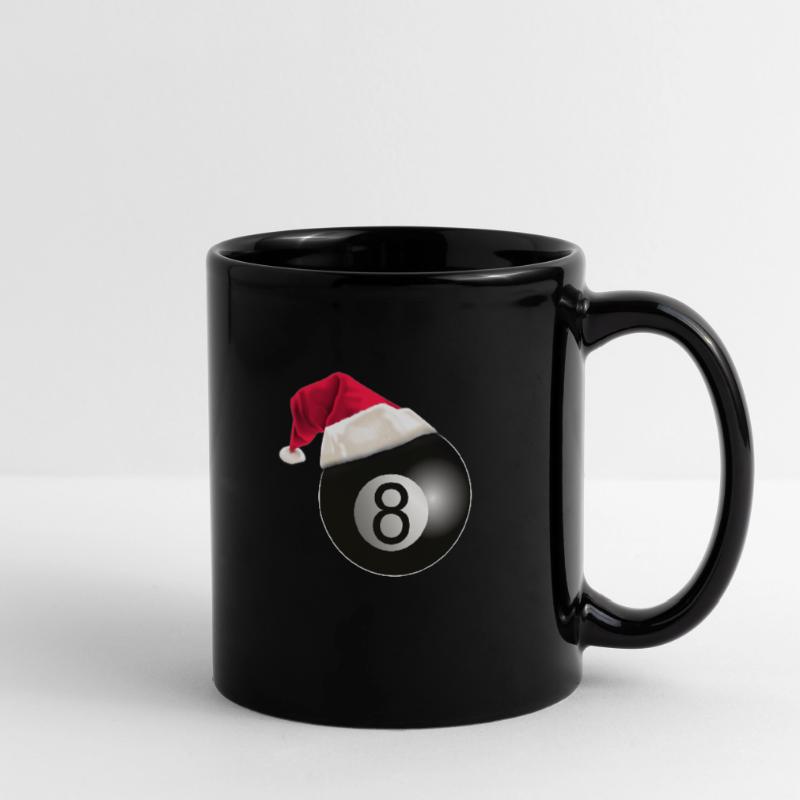 Conception drôle de billard billard de Noël Mug uni