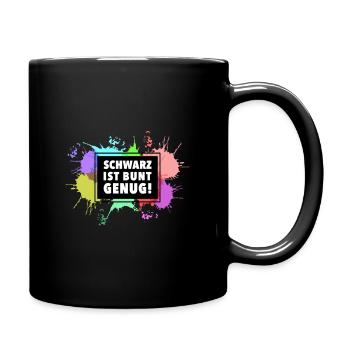 Le noir est assez coloré - Mug uni - noir - Droite