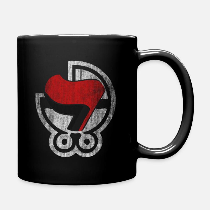 antifaschistische babyaktion - Tasse einfarbig - Schwarz