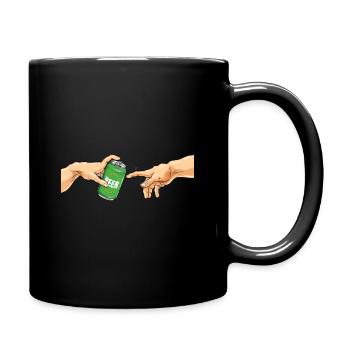 Bière en conserve boire de la bière en conserve Michel Angelo - Mug uni - noir - Droite