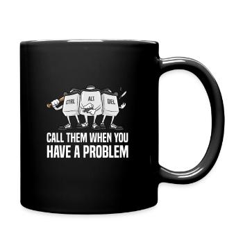 CTRL ALT DEL Nerd Geek - Mug uni - noir - Droite