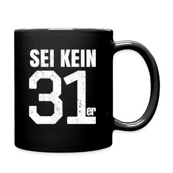 Bruder Rap Ehre 31er Verräter Paragraph Geschenk - Tasse einfarbig - Schwarz - Rechts
