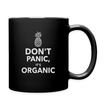 Don´t Panic it´s Organic - Tasse einfarbig - Schwarz - Rechts