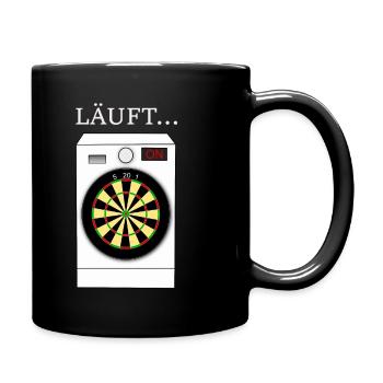 Darts Waschmaschine - Tasse einfarbig - Schwarz - Rechts