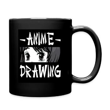 Anime Drawing Manga Otaku Drawing - Full Colour Mug - black - Right