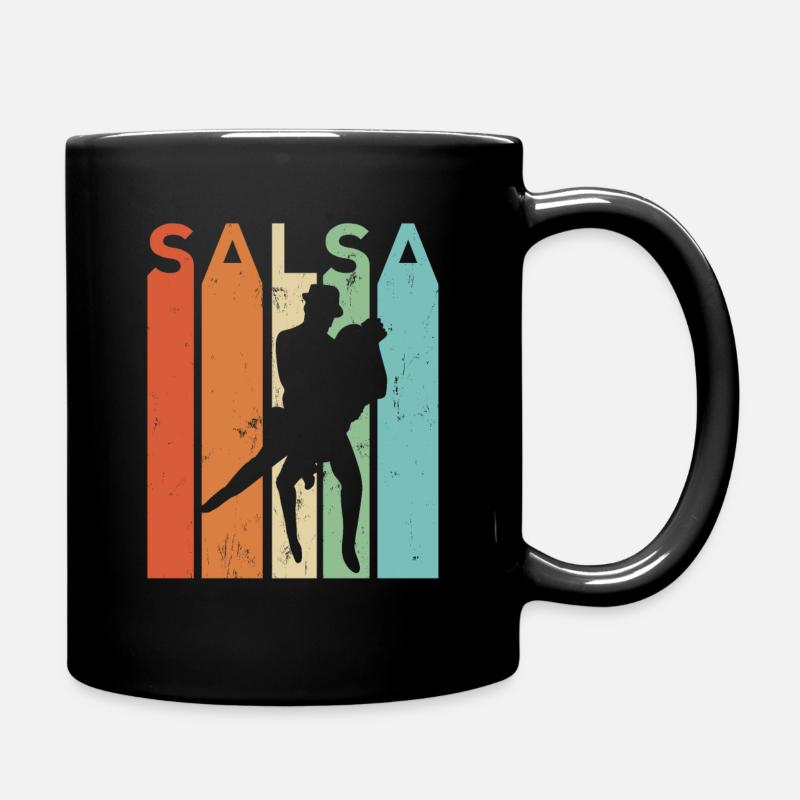 Salsa Retro Vintage Dance Cumbia Musique Latin - Mug uni - noir