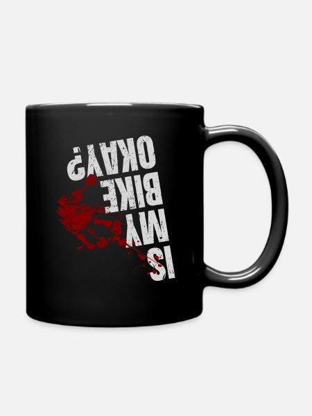 EST MA VÉLO OKAY Bloody Edition | Cycliste - Mug uni - noir
