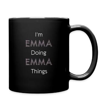 Im Emma Doing Emma Things Personalized Name Gift - Full Colour Mug - black - Right