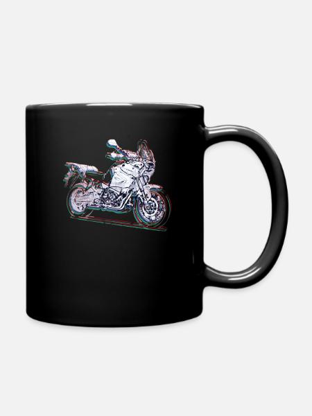 Africa Touring Offroad Motorrad - Tasse einfarbig - Schwarz