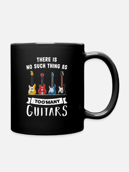 Pas trop de guitares - cadeau - Mug uni - noir