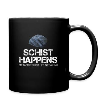 Funny Geology Schist Gift for Geologist - Full Colour Mug - black - Right
