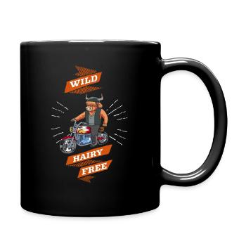Bovins Highland Bovins Highland Vache Highland Wild - Mug uni - noir - Droite