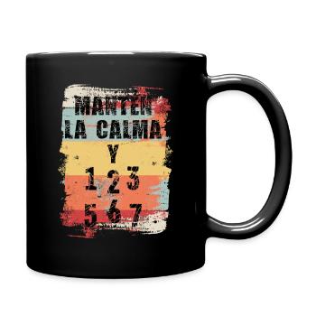 Keep Calm And Dance Salsa - Full Colour Mug - black - Right