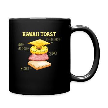 Hawaii Toast - Tasse einfarbig - Schwarz - Rechts