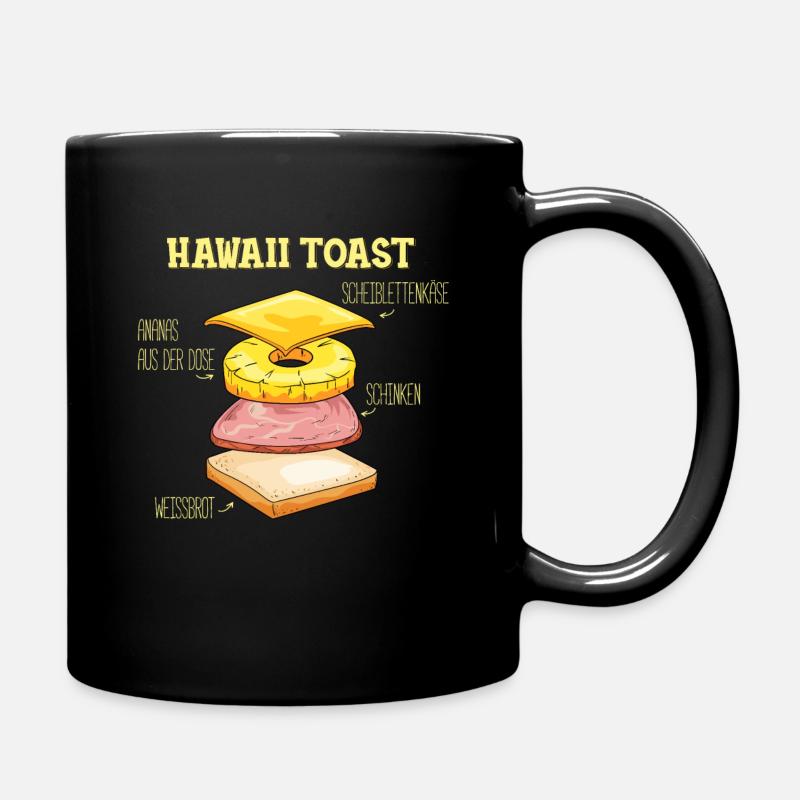 Hawaii Toast - Tasse einfarbig - Schwarz