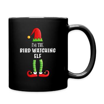 Observation des oiseaux famille elfe correspondant cadeau de Noël - Mug uni - noir - Droite