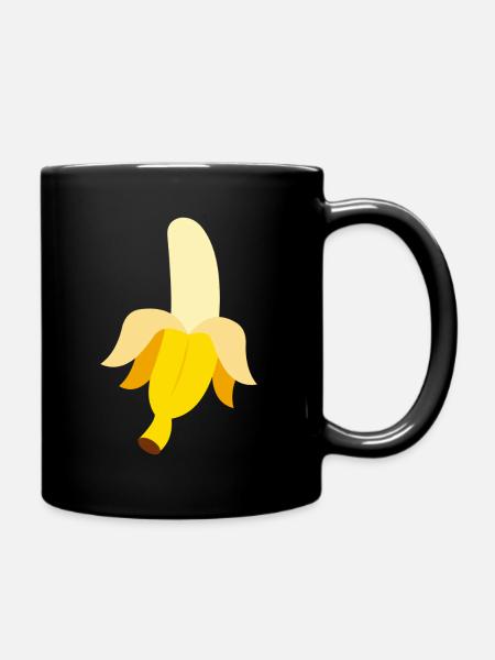 Banane - Mug uni - noir