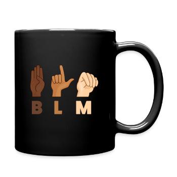 Black Lives Matter ASL Equality BLM Gift - Mug uni - noir - Droite