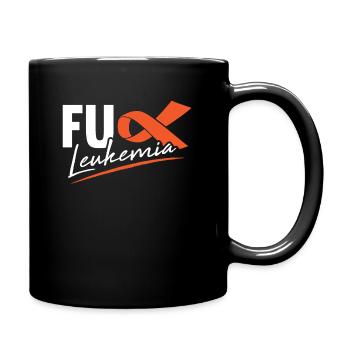 Blood Cancer Leukemia Cancer Fight Against Fuck Gift - Full Colour Mug - black - Right