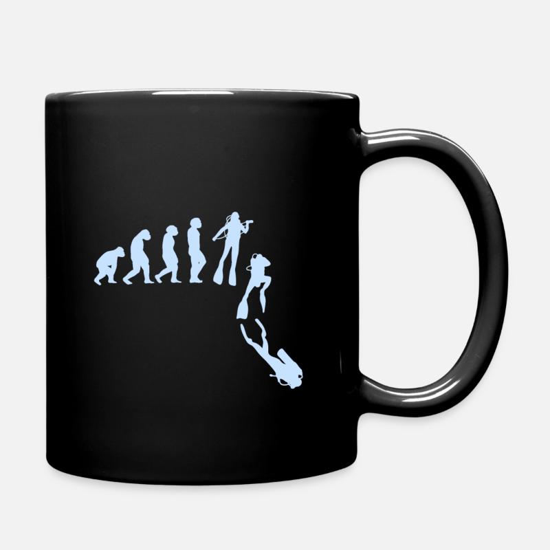 Tauchen Taucherin Taucher - Tasse einfarbig - Schwarz
