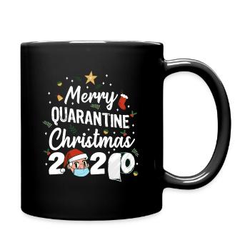 Joyeux Noël 2020 en quarantaine - Mug uni - noir - Droite