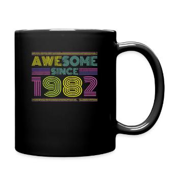 Superbe cadeau vintage rétro anniversaire 1982 - Mug uni - noir - Droite