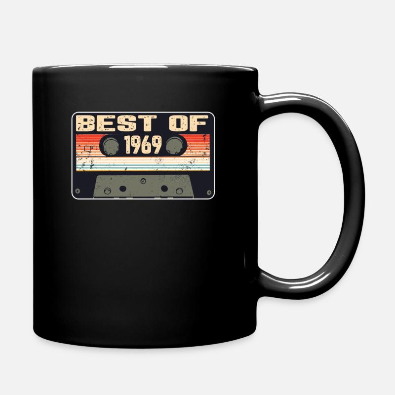 Vintage 1969 Kassette Retro Jahrgang Geschenk - Tasse einfarbig - Schwarz