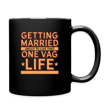 JGA ideas - saying for bride & groom - - Full Colour Mug - black - Right
